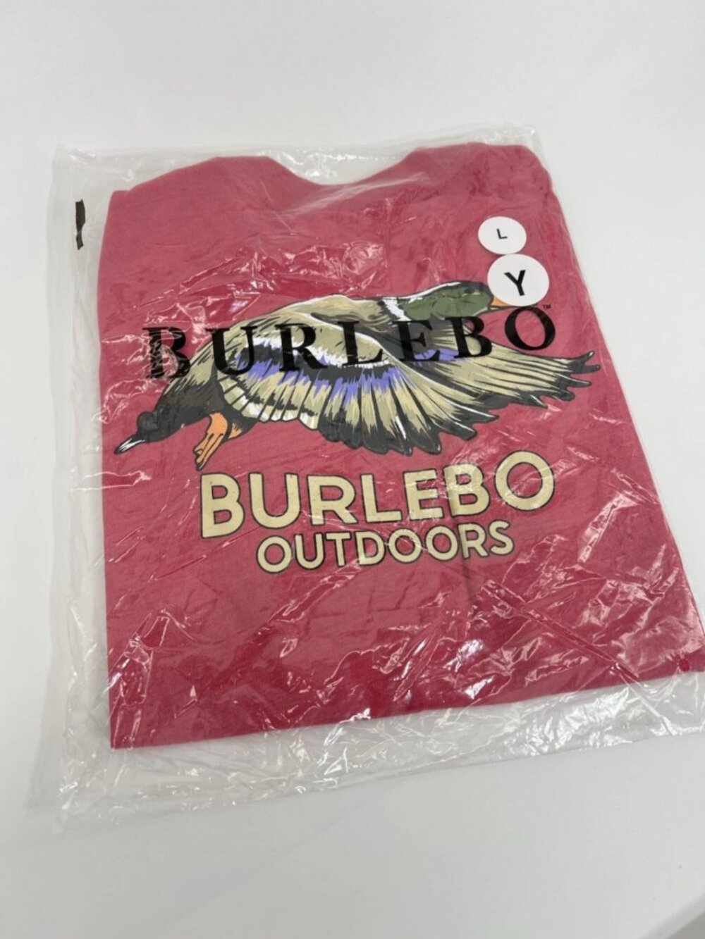 Burlebo Youth Boys Duck Hunting Graphic T Shirt Red NWT Size L Large / 10-12 - Picture 4 of 4